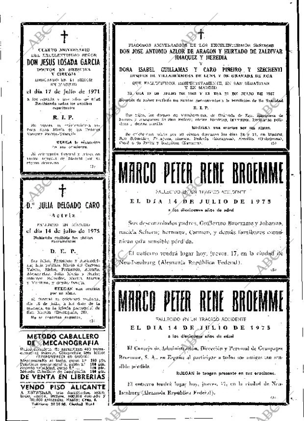 ABC MADRID 17-07-1975 página 67