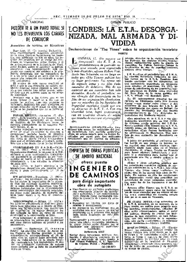 ABC MADRID 18-07-1975 página 22