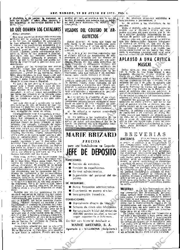 ABC MADRID 19-07-1975 página 16