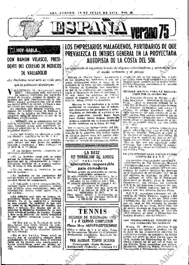 ABC MADRID 19-07-1975 página 35
