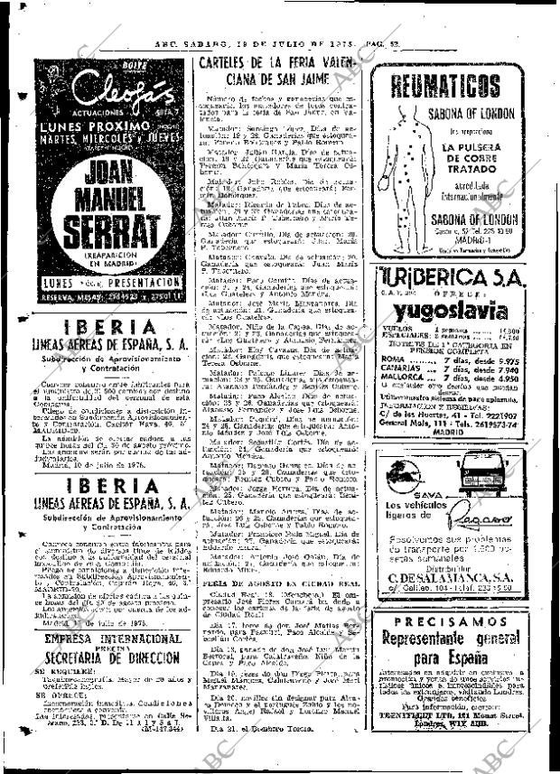 ABC MADRID 19-07-1975 página 64