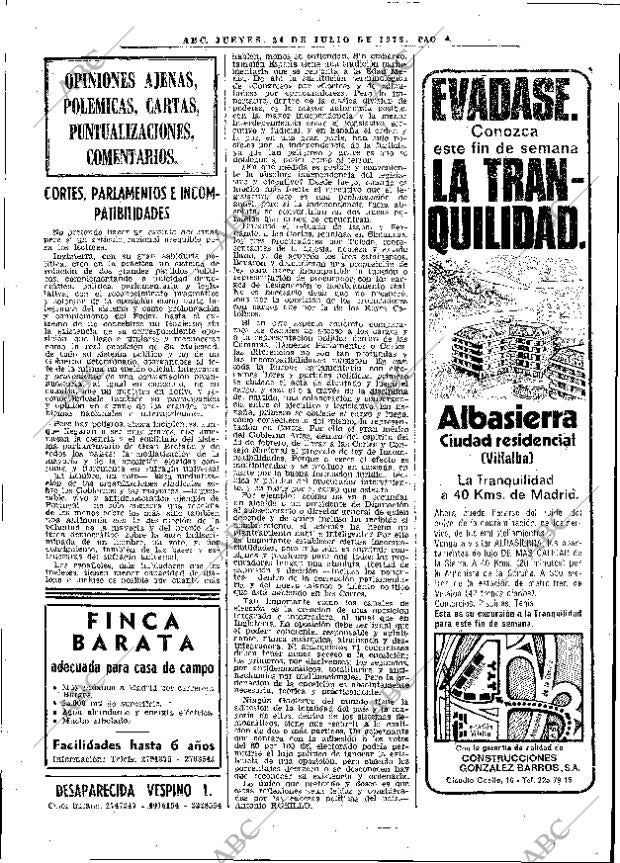 ABC MADRID 24-07-1975 página 16