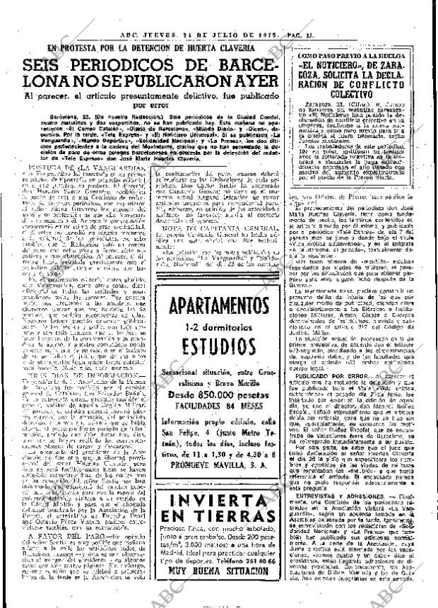 ABC MADRID 24-07-1975 página 23