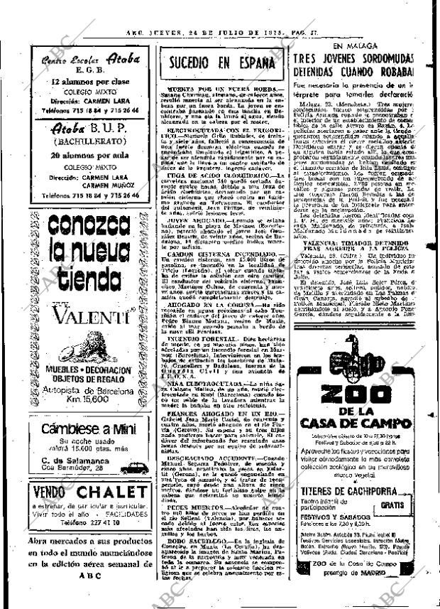 ABC MADRID 24-07-1975 página 69