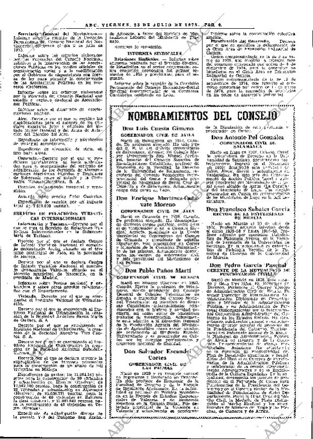ABC MADRID 25-07-1975 página 21