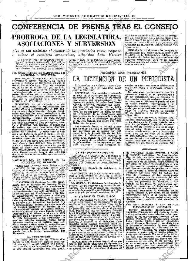 ABC MADRID 25-07-1975 página 22