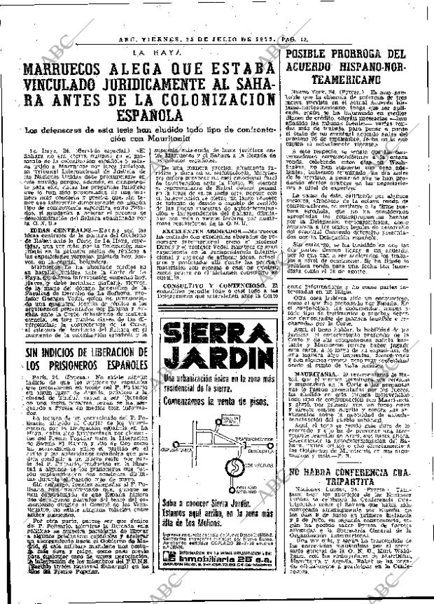 ABC MADRID 25-07-1975 página 24