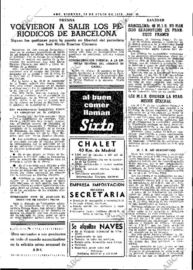 ABC MADRID 25-07-1975 página 27