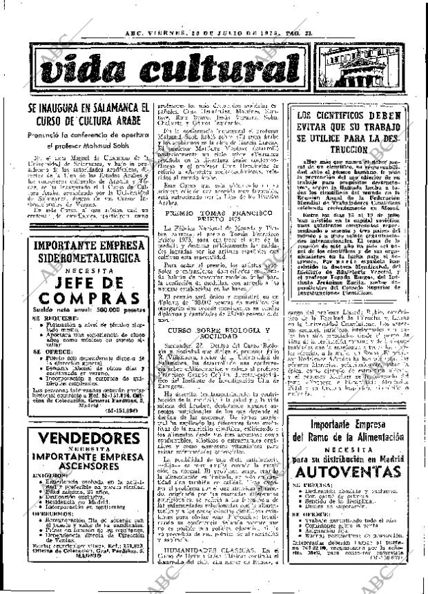 ABC MADRID 25-07-1975 página 45