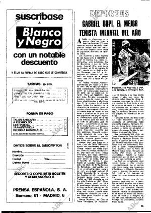 BLANCO Y NEGRO MADRID 26-07-1975 página 73