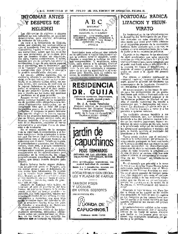 ABC SEVILLA 27-07-1975 página 21
