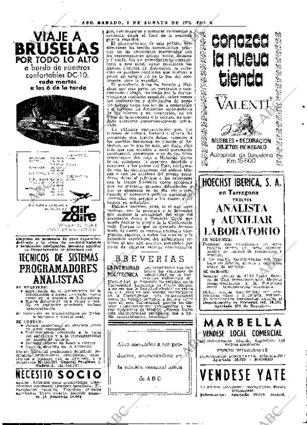ABC MADRID 02-08-1975 página 16