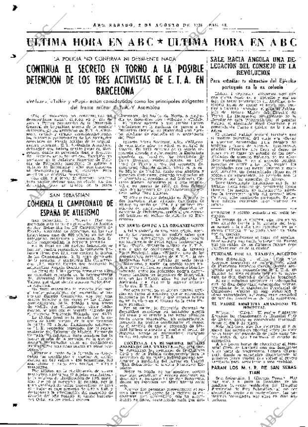 ABC MADRID 02-08-1975 página 74
