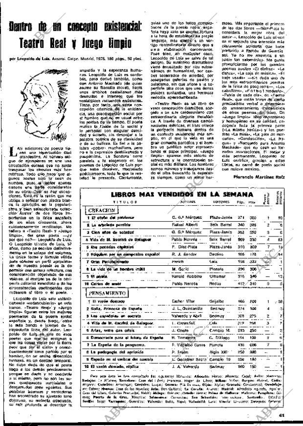 BLANCO Y NEGRO MADRID 02-08-1975 página 61