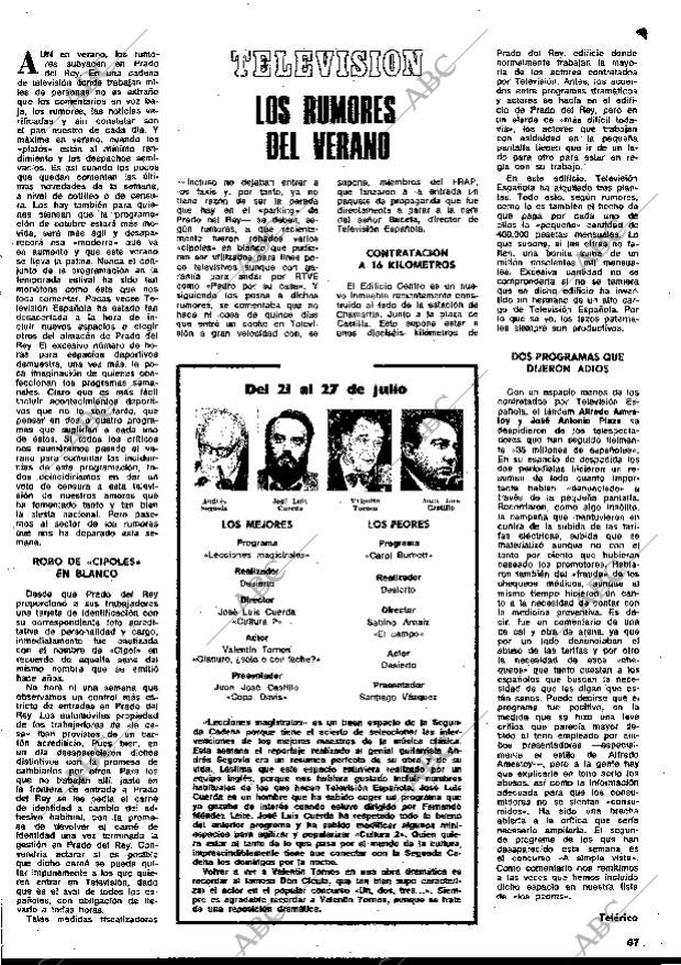 BLANCO Y NEGRO MADRID 02-08-1975 página 67