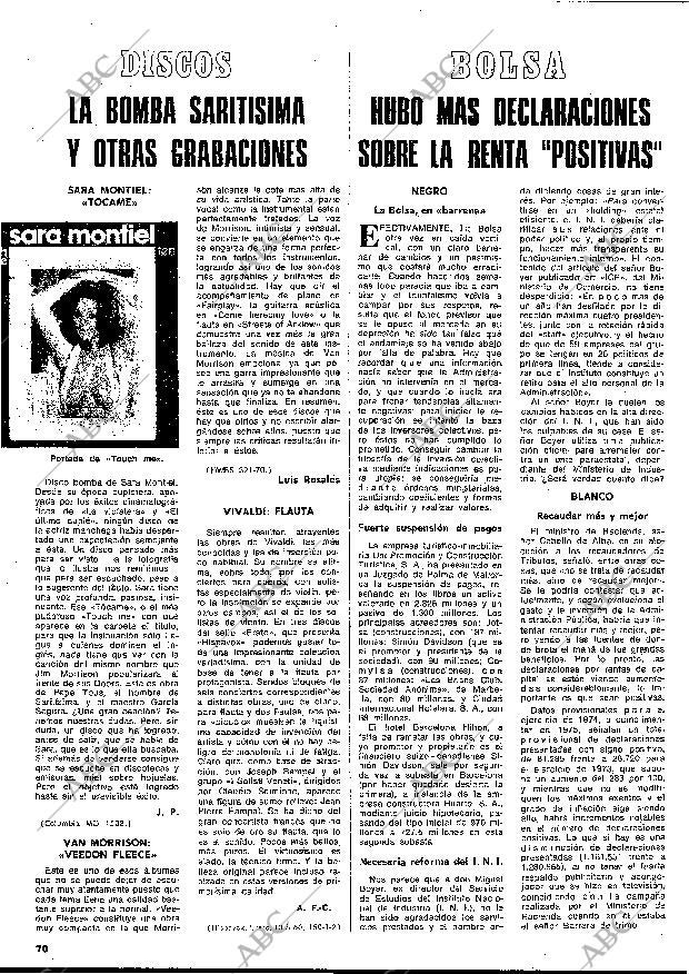BLANCO Y NEGRO MADRID 02-08-1975 página 70