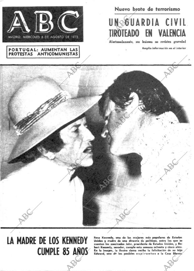 ABC MADRID 06-08-1975 página 1