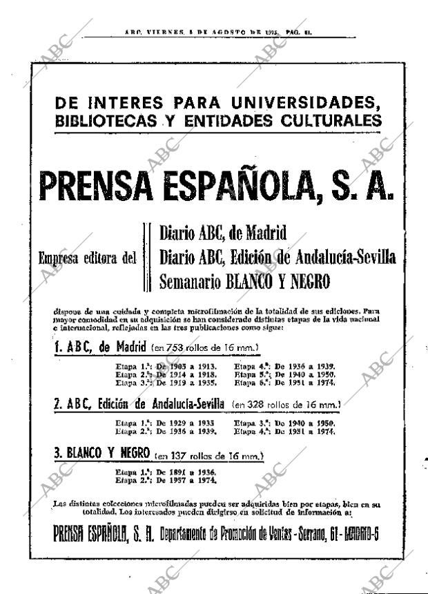 ABC MADRID 08-08-1975 página 73