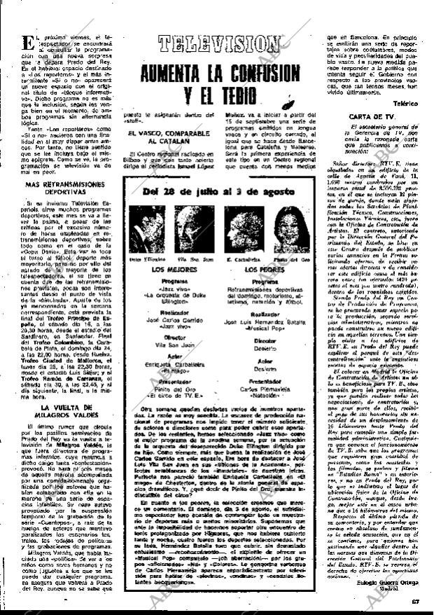 BLANCO Y NEGRO MADRID 09-08-1975 página 67