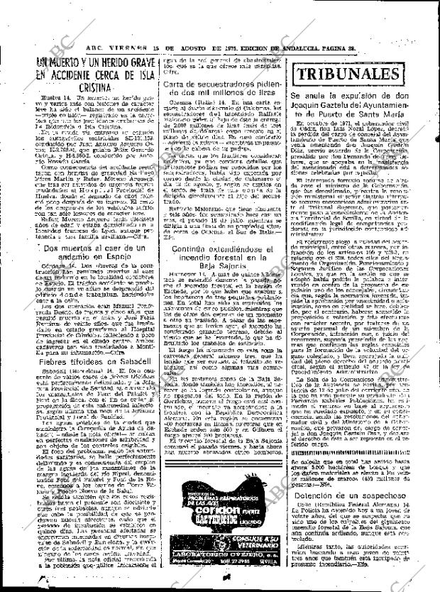 ABC SEVILLA 15-08-1975 página 28