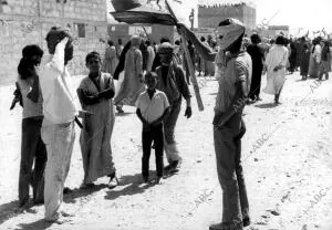 Un aspecto de la manifestación del frente Polisario y la Puns