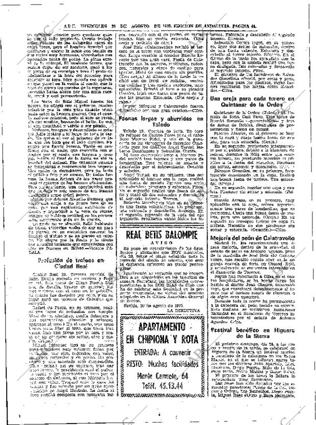 ABC SEVILLA 20-08-1975 página 44
