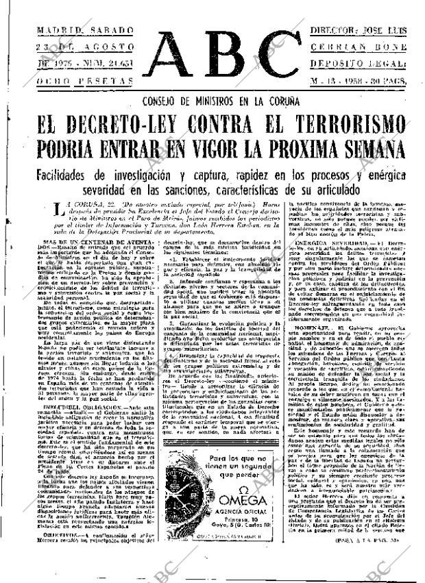 ABC MADRID 23-08-1975 página 13