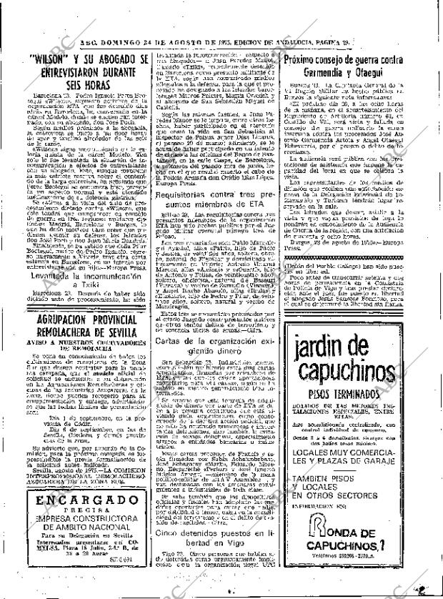 ABC SEVILLA 24-08-1975 página 19