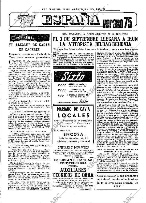 ABC MADRID 26-08-1975 página 33