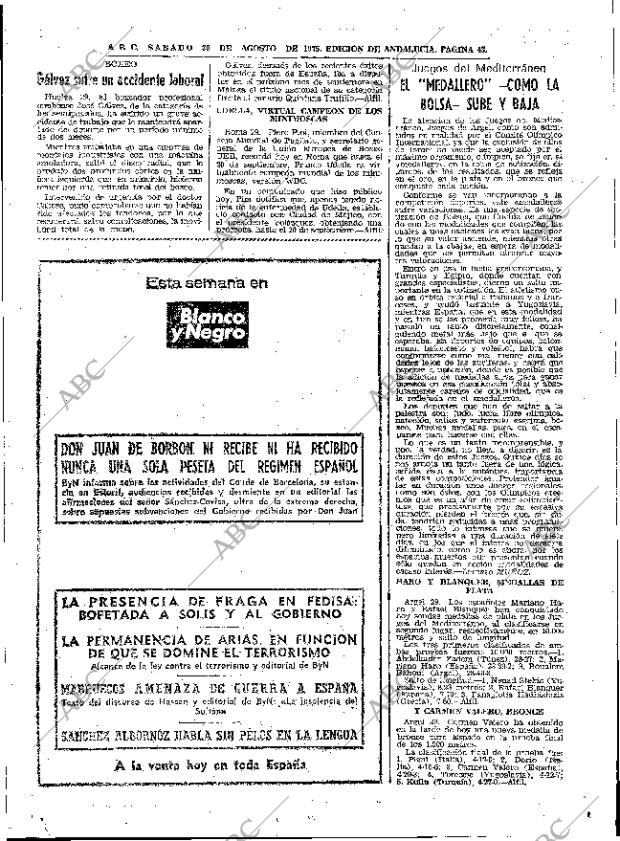 ABC SEVILLA 30-08-1975 página 43