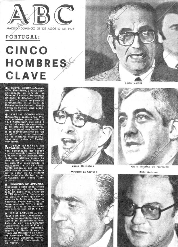 ABC MADRID 31-08-1975 página 1
