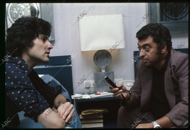 En la imagen, durante una entrevista con Tico Medina