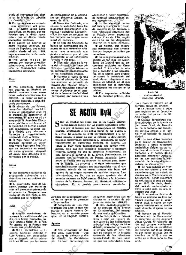 BLANCO Y NEGRO MADRID 06-09-1975 página 23