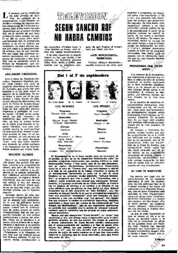 BLANCO Y NEGRO MADRID 13-09-1975 página 71