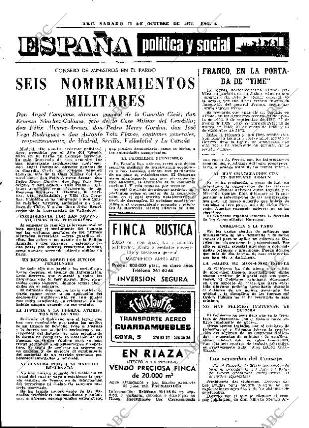 ABC MADRID 11-10-1975 página 29