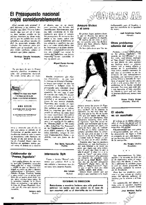 BLANCO Y NEGRO MADRID 11-10-1975 página 12