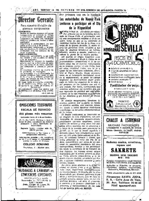 ABC SEVILLA 14-10-1975 página 16