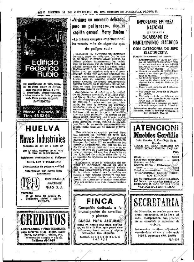 ABC SEVILLA 14-10-1975 página 22