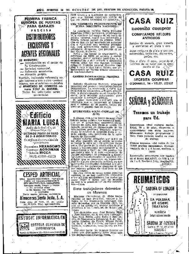 ABC SEVILLA 14-10-1975 página 28