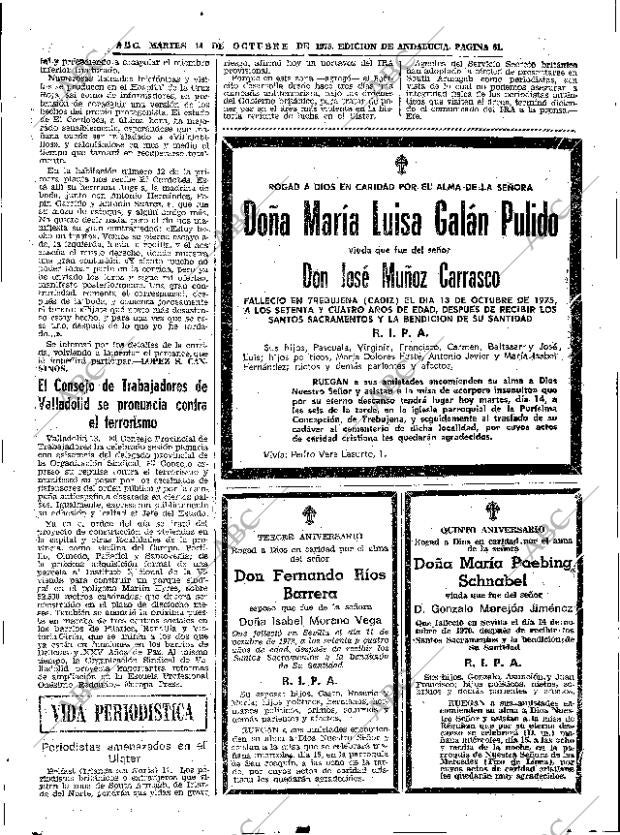 ABC SEVILLA 14-10-1975 página 61