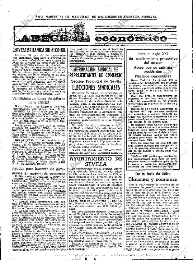 ABC SEVILLA 14-10-1975 página 65