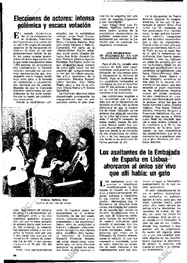 BLANCO Y NEGRO MADRID 18-10-1975 página 34