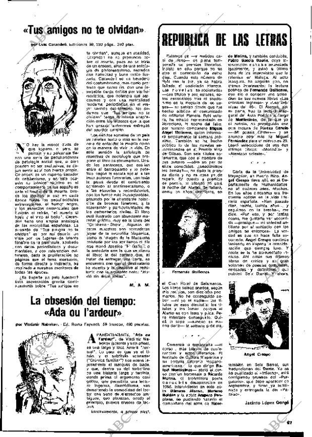 BLANCO Y NEGRO MADRID 18-10-1975 página 67