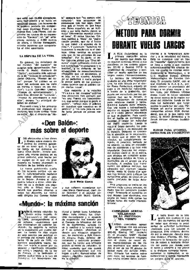 BLANCO Y NEGRO MADRID 18-10-1975 página 78