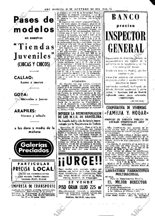 ABC MADRID 19-10-1975 página 28