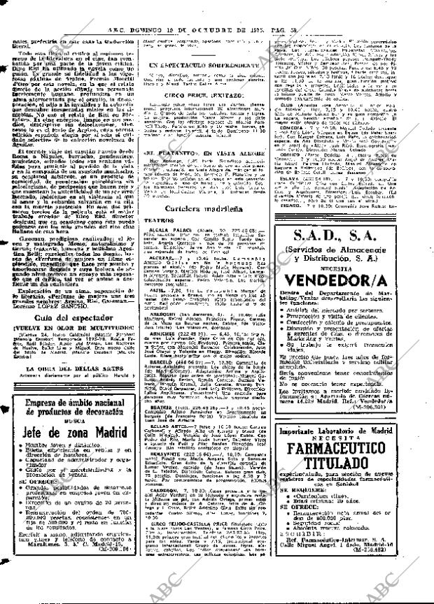 ABC MADRID 19-10-1975 página 74