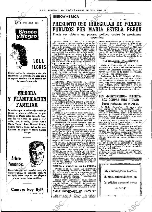 ABC MADRID 01-11-1975 página 38