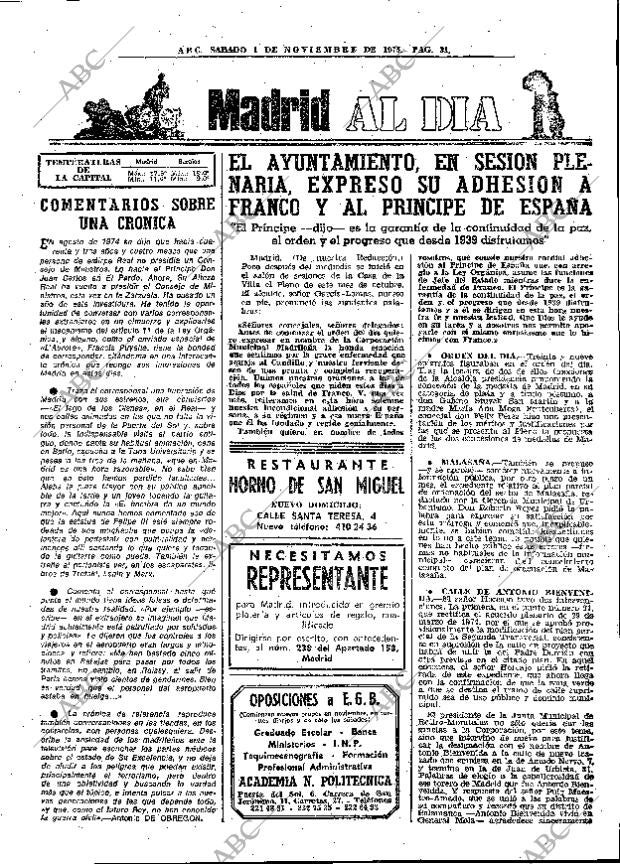 ABC MADRID 01-11-1975 página 43