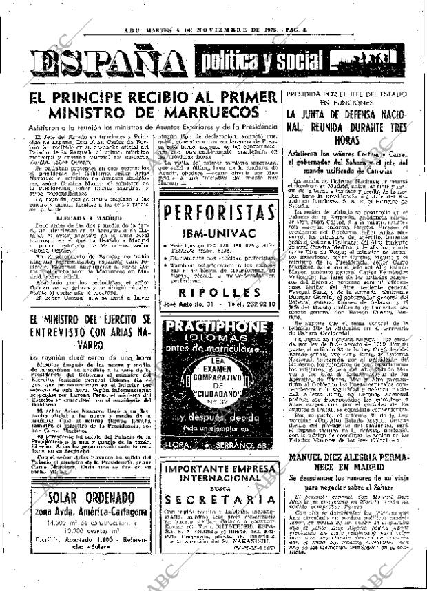 ABC MADRID 04-11-1975 página 29