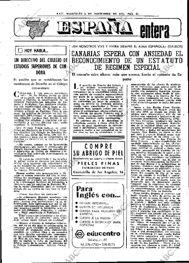 ABC MADRID 05-11-1975 página 49